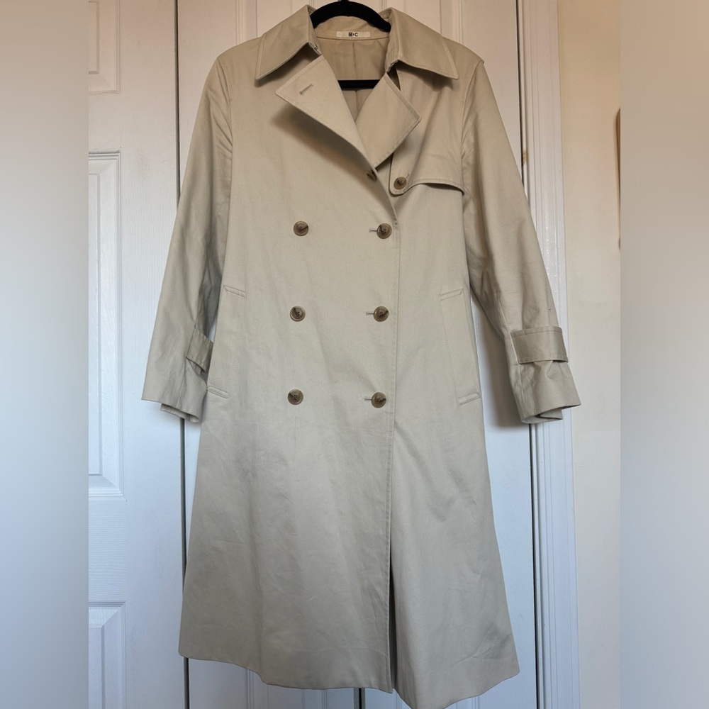 Uniqlo Cream Trench Coat with Belt